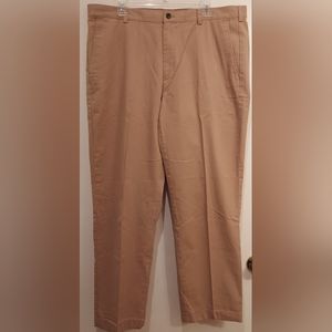 Brooks Brothers 346 Chino Pants Men's Cotton Flat Front Khaki Beige Size 40Wx32L